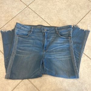 American Eagle Jeggings with Pin Stripe detail